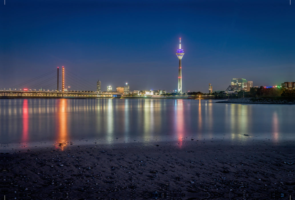 Premium textile canvas Premium textile canvas 120 cm x 80 cm across Düsseldorf Paradise Beach 