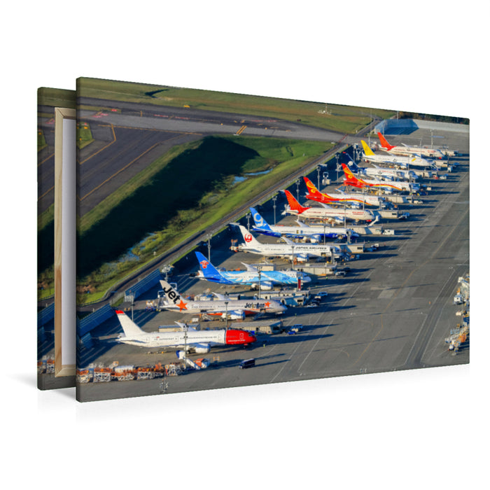 Premium Textil-Leinwand Premium Textil-Leinwand 120 cm x 80 cm quer Various  Boeing 787  Everett (US)