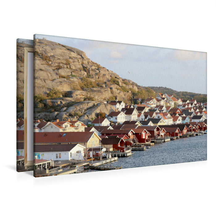 Premium textile canvas Premium textile canvas 120 cm x 80 cm landscape Swedish west coast 