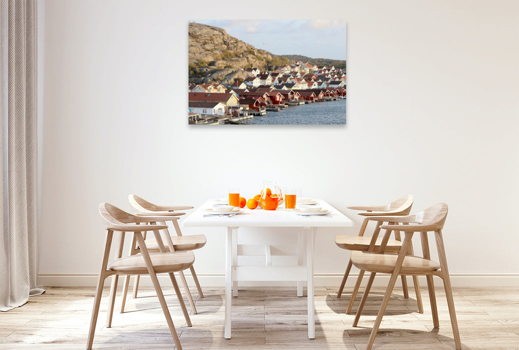 Premium textile canvas Premium textile canvas 120 cm x 80 cm landscape Swedish west coast 