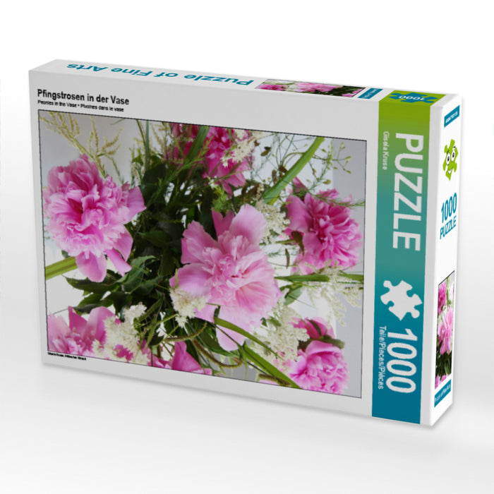 Pfingstrosen in der Vase - CALVENDO Foto-Puzzle - calvendoverlag 29.99