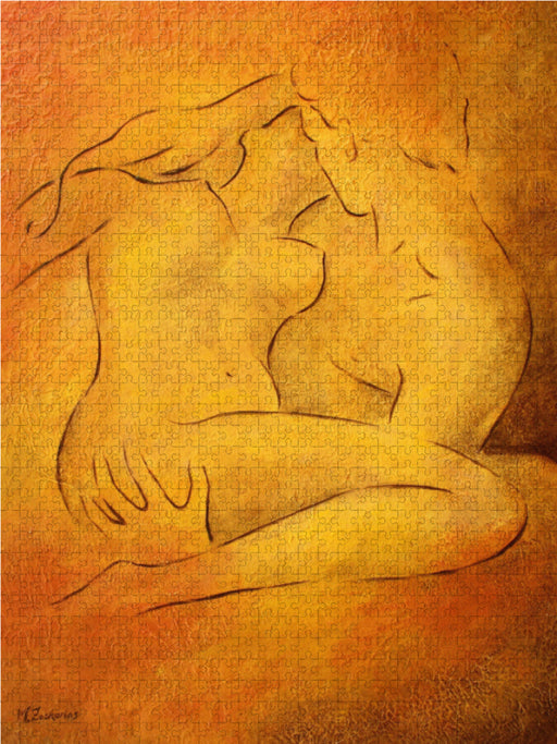 Flammende Leidenschaft - Erotik Paare - CALVENDO Foto-Puzzle - calvendoverlag 39.99