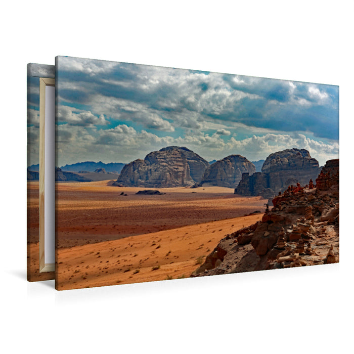 Premium Textil-Leinwand Premium Textil-Leinwand 120 cm x 80 cm quer Wadi Rum