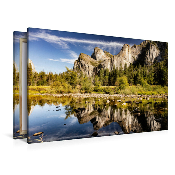 Premium Textil-Leinwand Premium Textil-Leinwand 120 cm x 80 cm quer Yosemite National Park