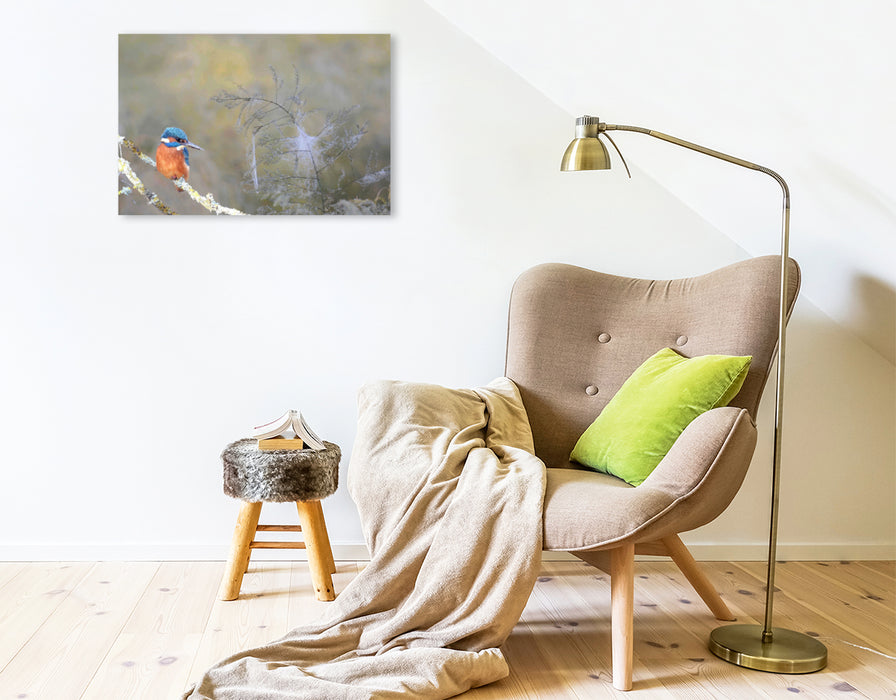 Premium textile canvas Premium textile canvas 75 cm x 50 cm landscape Autumn shows its face. 