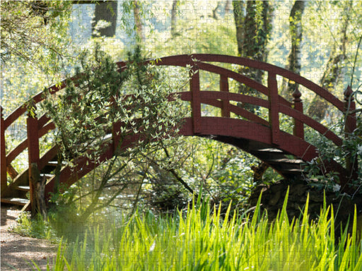 Paradiesbrücke im Grünen - CALVENDO Foto-Puzzle - calvendoverlag 29.99