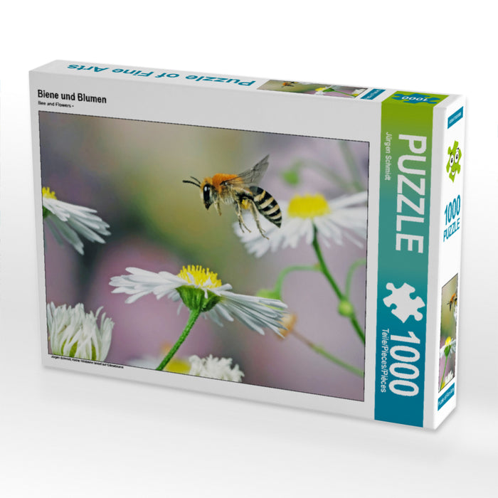 Biene und Blumen - CALVENDO Foto-Puzzle - calvendoverlag 29.99