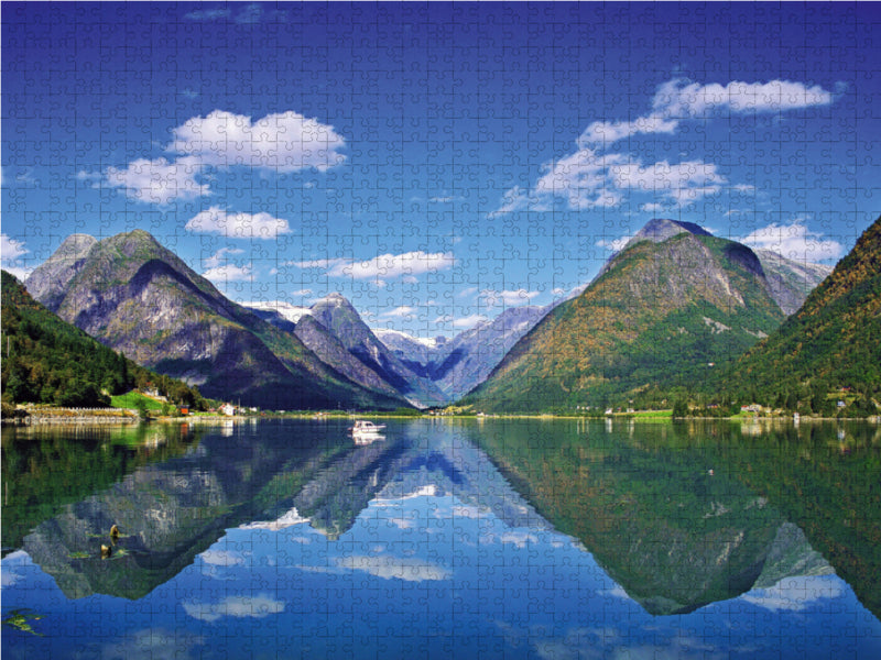 Norwegen - Fjaerlandfjord - CALVENDO Foto-Puzzle - calvendoverlag 29.99