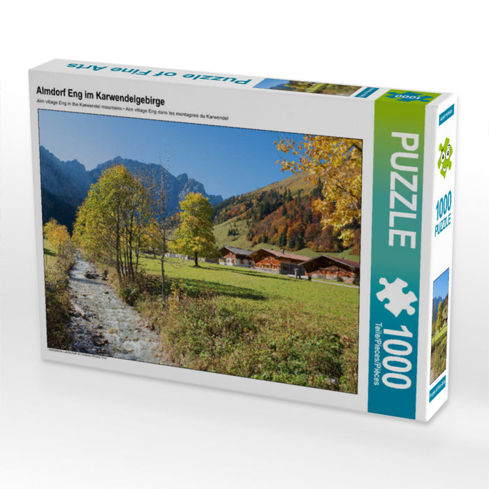 Almdorf Eng in the Karwendel Mountains - CALVENDO photo puzzle 