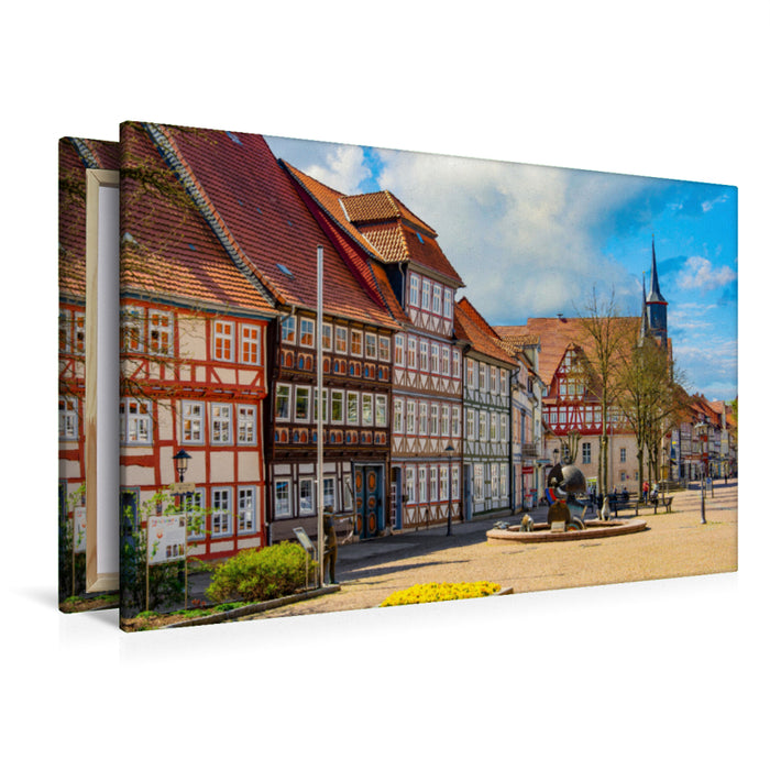 Premium Textil-Leinwand Premium Textil-Leinwand 120 cm x 80 cm quer Ein Motiv aus dem Kalender Duderstadt Impressionen