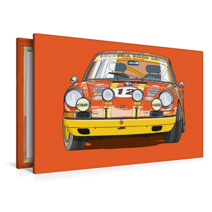 Premium textile canvas Premium textile canvas 120 cm x 80 cm landscape Porsche 912R 