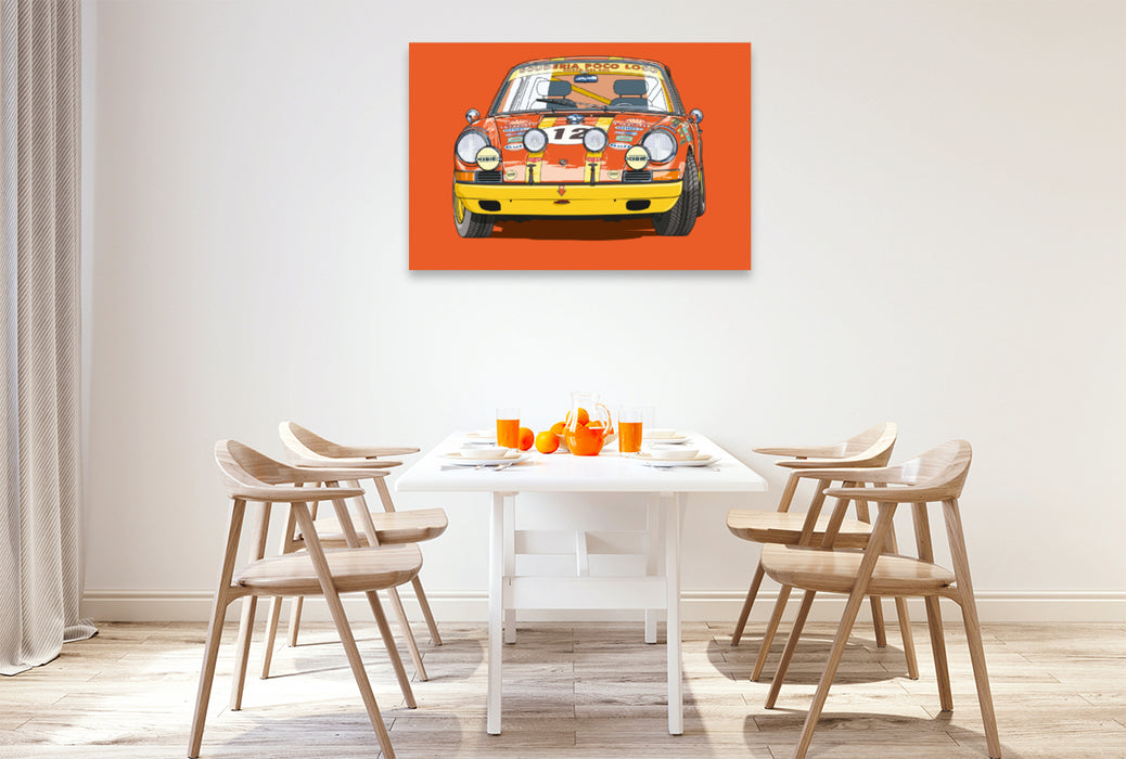 Premium textile canvas Premium textile canvas 120 cm x 80 cm landscape Porsche 912R 