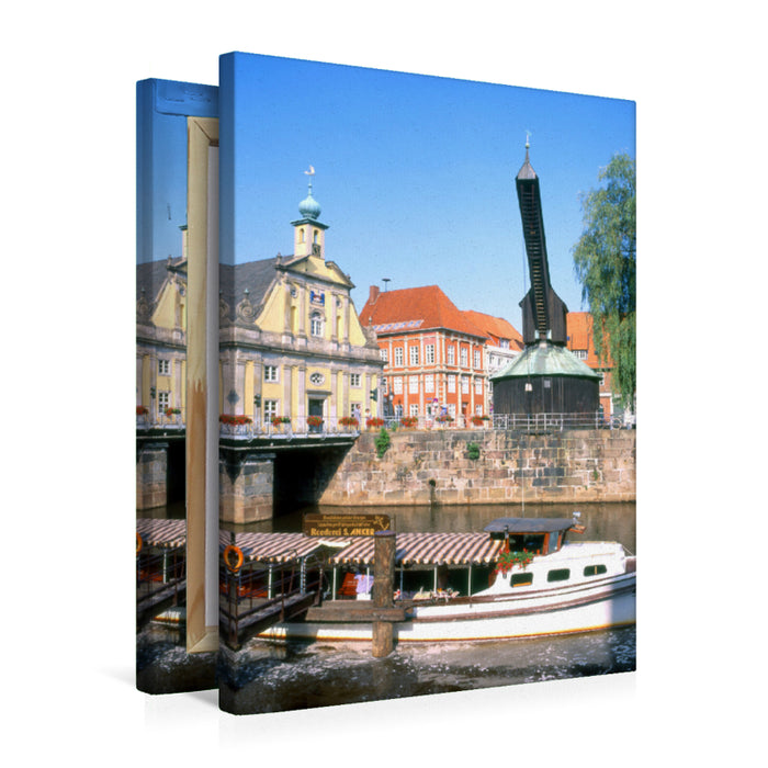 Premium Textil-Leinwand Premium Textil-Leinwand 50 cm x 75 cm hoch Ein Motiv aus dem Kalender Lüneburg, von der schönsten Seite