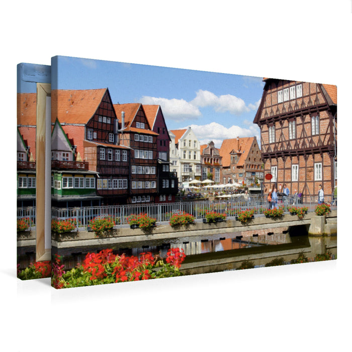 Premium Textil-Leinwand Premium Textil-Leinwand 75 cm x 50 cm quer An der Brausebrücke