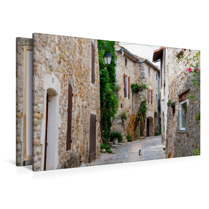 Premium textile canvas Premium textile canvas 120 cm x 80 cm landscape Francillon sur Roubion/Drome 