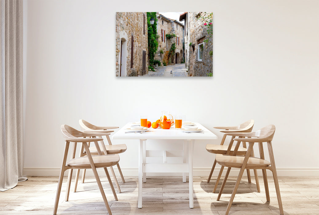 Premium textile canvas Premium textile canvas 120 cm x 80 cm landscape Francillon sur Roubion/Drome 