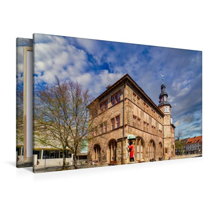 Premium textile canvas Premium textile canvas 120 cm x 80 cm landscape A motif from the Harz calendar of the south and west 