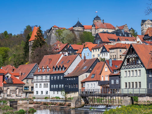 Blick auf die Festung Rosenberg vom Ufer der Haßlach - CALVENDO Foto-Puzzle - calvendoverlag 29.99