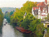 Tübinger Neckarfront mit Stocherkähnen im Herbst - CALVENDO Foto-Puzzle - calvendoverlag 29.99
