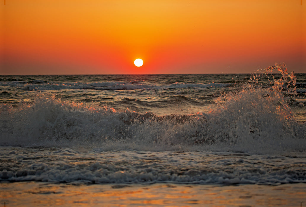 Premium textile canvas Premium textile canvas 120 cm x 80 cm across the Baltic Sea - pure nature 