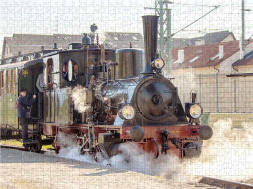 Dampflok 30 (pr. T3) "Chanderli" der Kandertalbahn in Haltingen - CALVENDO Foto-Puzzle - calvendoverlag 29.99