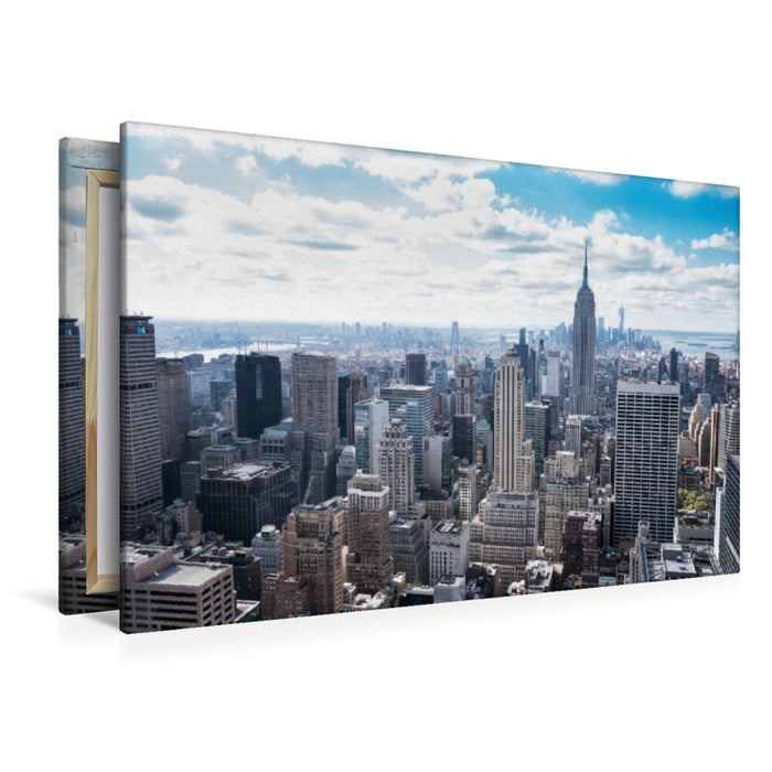 Premium Textil-Leinwand Premium Textil-Leinwand 120 cm x 80 cm quer Empire State Building