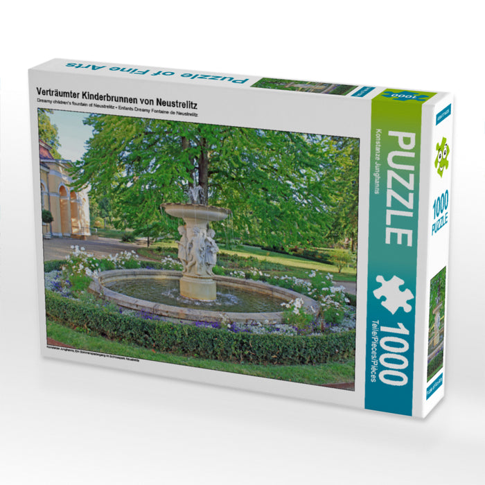 Verträumter Kinderbrunnen von Neustrelitz - CALVENDO Foto-Puzzle - calvendoverlag 29.99