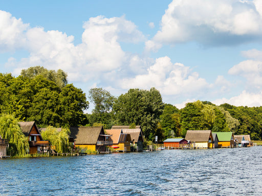 Bootshäuser an der Mecklenburgischen Seenplatte - CALVENDO Foto-Puzzle - calvendoverlag 29.99
