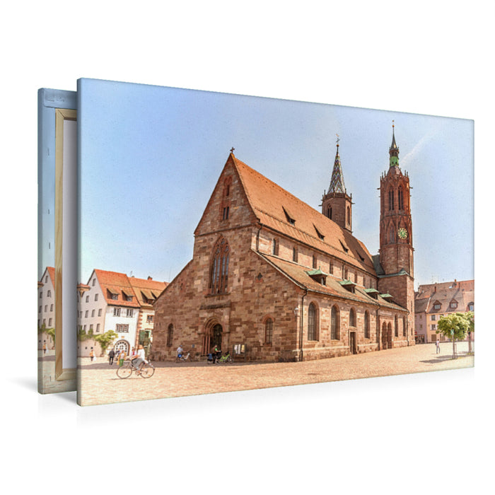 Premium textile canvas Premium textile canvas 120 cm x 80 cm landscape The Minster of Our Lady 