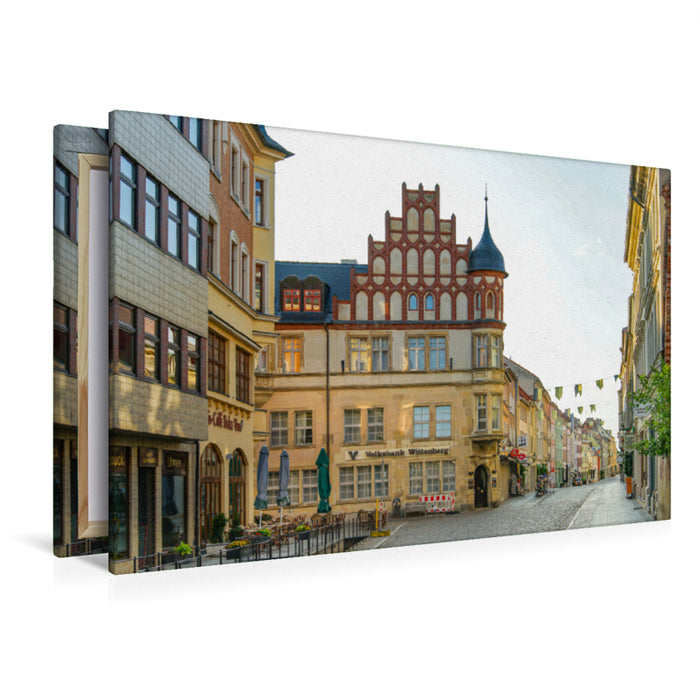 Premium textile canvas Premium textile canvas 120 cm x 80 cm across A motif from the calendar Lutherstadt Wittenberg Impressions 