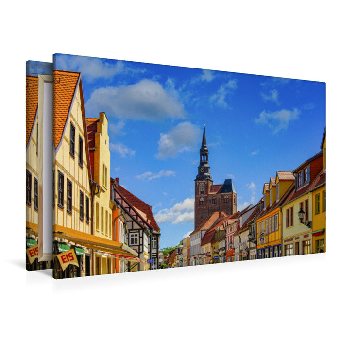 Premium Textil-Leinwand Premium Textil-Leinwand 120 cm x 80 cm quer Ein Motiv aus dem Kalender Tangermünde Impressionen