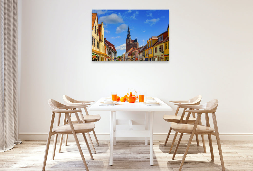 Premium textile canvas Premium textile canvas 120 cm x 80 cm across A motif from the Tangermünde Impressions calendar 