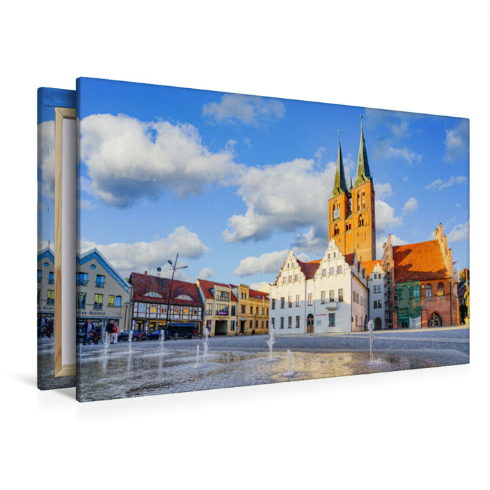 Premium textile canvas Premium textile canvas 120 cm x 80 cm landscape A motif from the Stendal Impressions calendar 