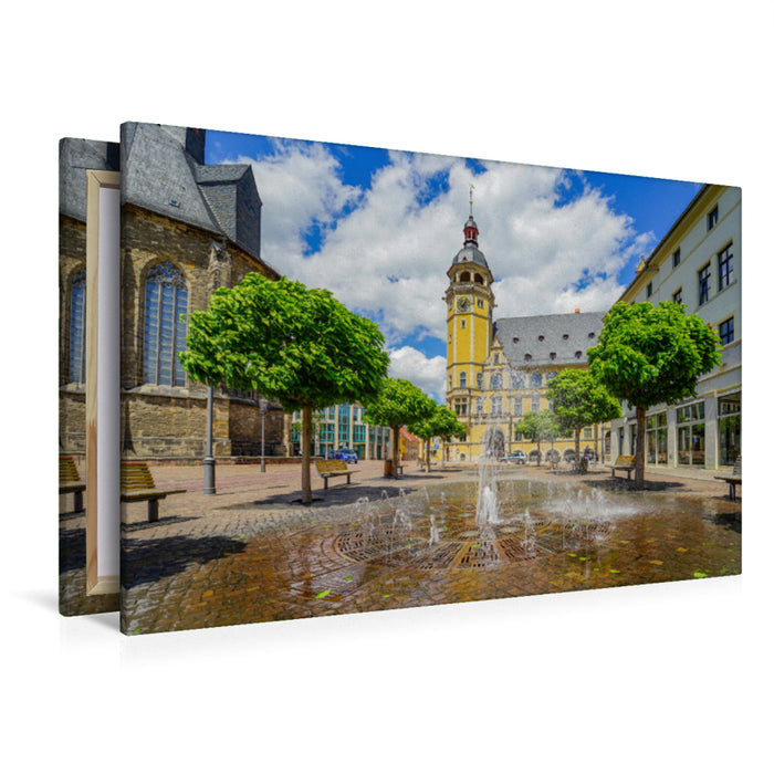 Premium Textil-Leinwand Premium Textil-Leinwand 120 cm x 80 cm quer Ein Motiv aus dem Kalender Köthen Impressionen