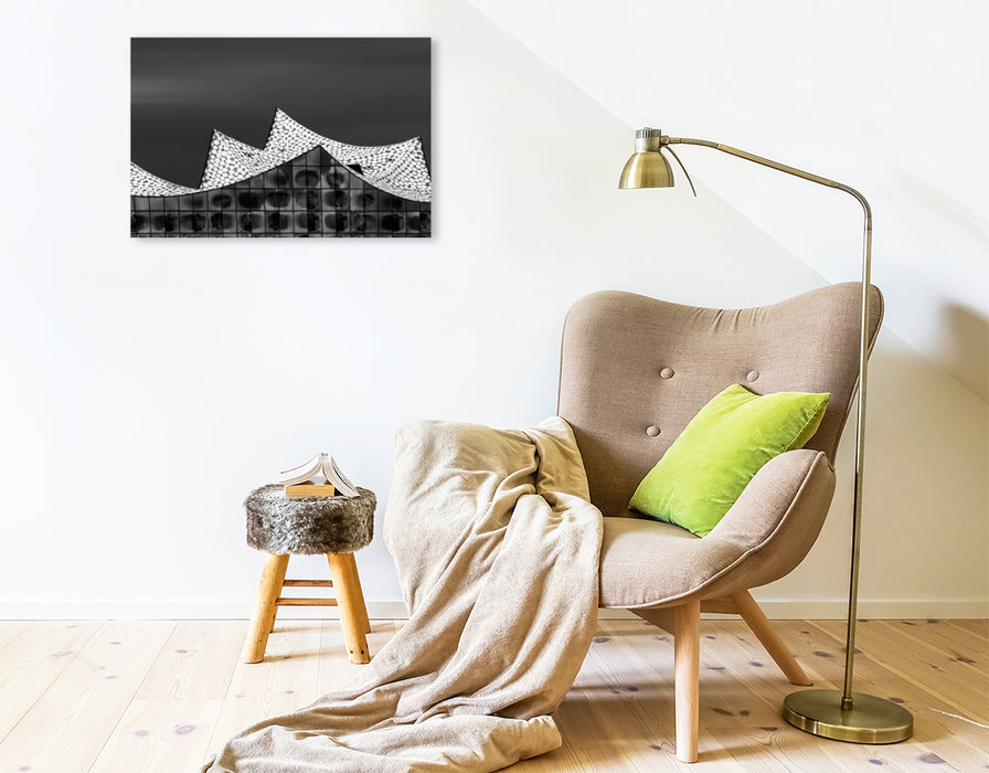 Premium textile canvas Premium textile canvas 75 cm x 50 cm landscape Hamburg - Elbphilharmonie 