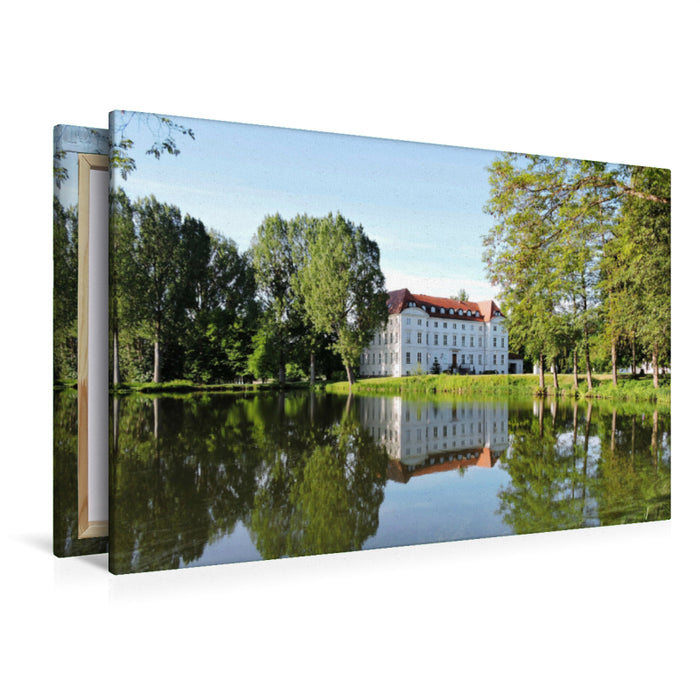 Premium Textil-Leinwand Premium Textil-Leinwand 120 cm x 80 cm quer Schloss Wedendorf bei Rehna