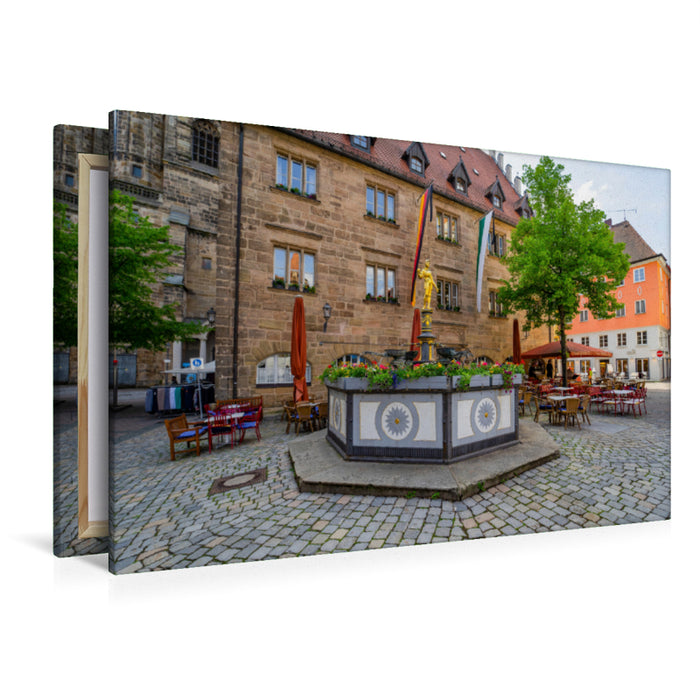 Premium Textil-Leinwand Premium Textil-Leinwand 120 cm x 80 cm quer Ein Motiv aus dem Kalender Ansbach Impressionen