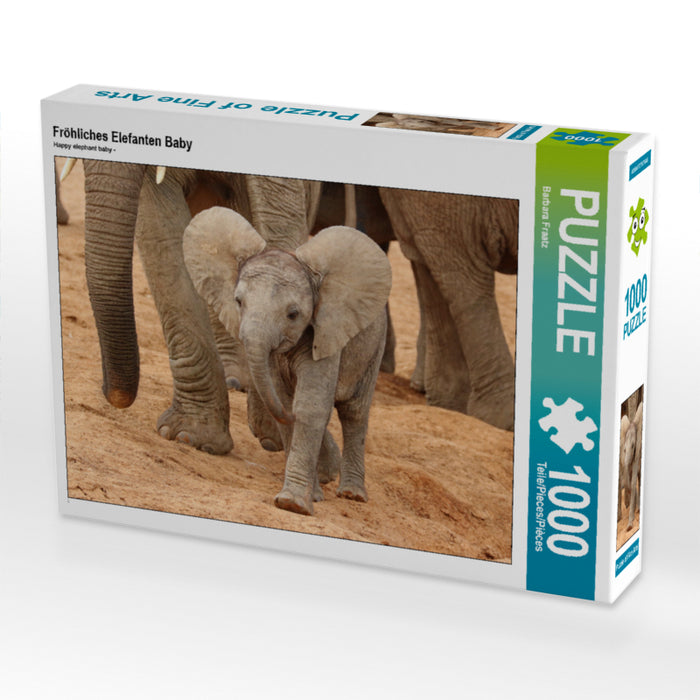 Fröhliches Elefanten Baby - CALVENDO Foto-Puzzle - calvendoverlag 29.99