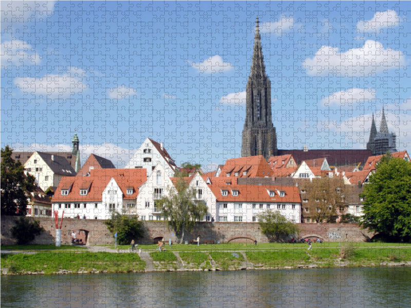 Stadtansicht Ulm mit Stadtmauer - CALVENDO Foto-Puzzle - calvendoverlag 29.99