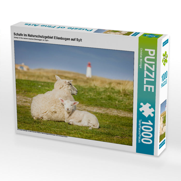 Schafe im Naturschutzgebiet Ellenbogen auf Sylt - CALVENDO Foto-Puzzle - calvendoverlag 29.99