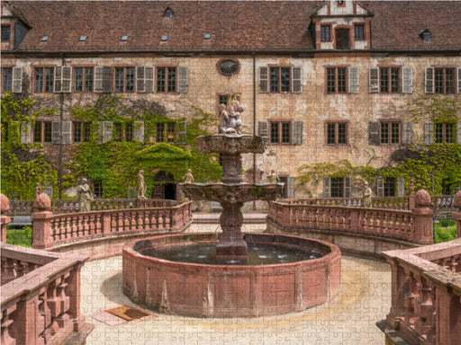 Abteigarten von Kloster Bronnbach - CALVENDO Foto-Puzzle - calvendoverlag 29.99