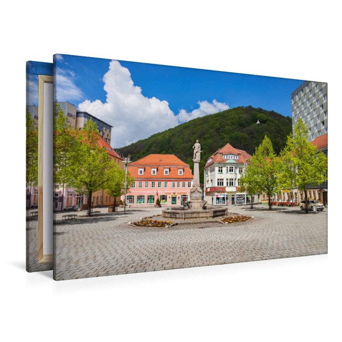 Premium Textil-Leinwand Premium Textil-Leinwand 120 cm x 80 cm quer Ein Motiv aus dem Kalender Suhl - die thüringische Waffenmetropole