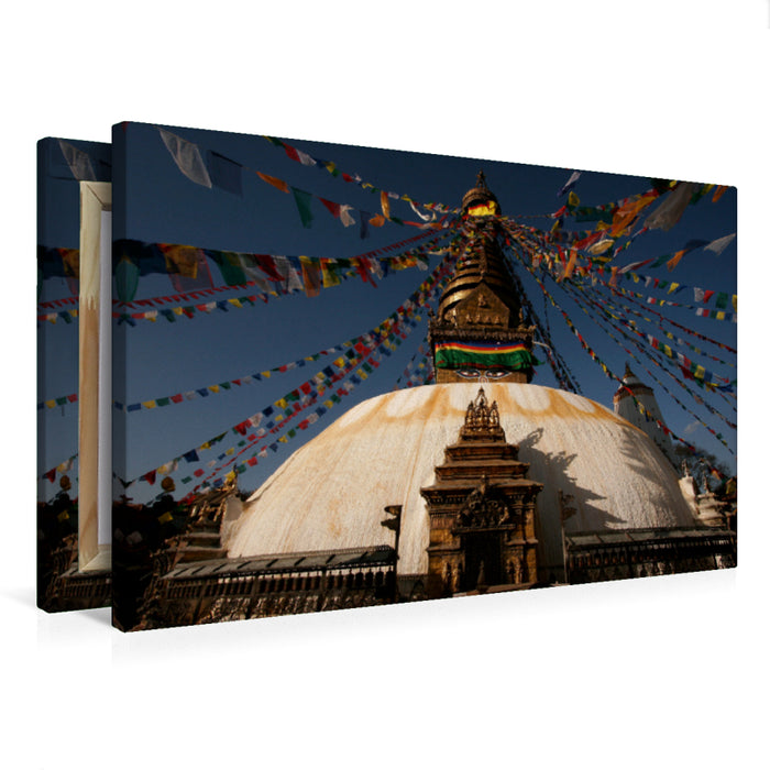 Premium Textil-Leinwand Premium Textil-Leinwand 75 cm x 50 cm quer Kathmandu