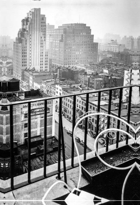 Premium Textil-Leinwand Premium Textil-Leinwand 60 cm x 90 cm hoch General view from penthouse, 56 Seventh Avenue, Manhattan, 1936