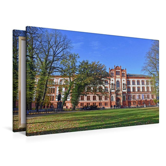 Premium Textil-Leinwand Premium Textil-Leinwand 120 cm x 80 cm quer Die 1419 gegründete Universität Rostock ist die Älteste im Ostseeraum