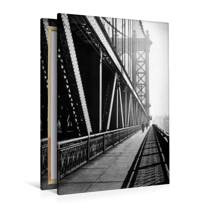 Premium Textil-Leinwand Premium Textil-Leinwand 80 cm x 120 cm  hoch Manhattan Bridge, 1936