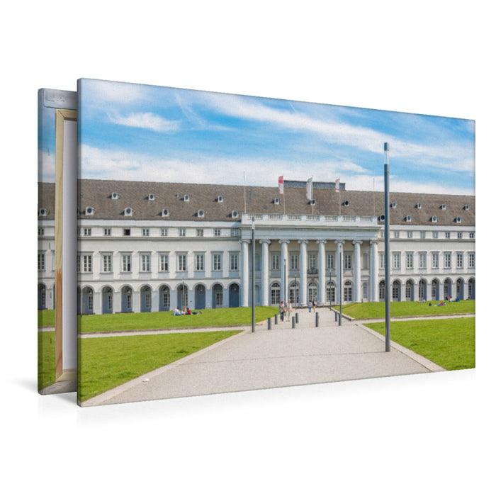 Premium Textil-Leinwand Premium Textil-Leinwand 120 cm x 80 cm quer Kurfürstliches Schloss Koblenz