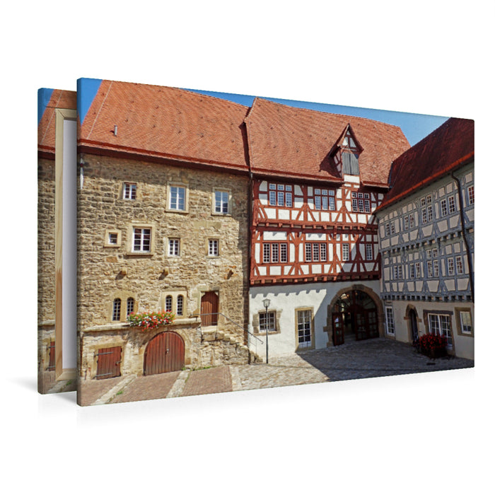 Premium Textil-Leinwand Premium Textil-Leinwand 120 cm x 80 cm quer Altes Spital in Bad Wimpfen