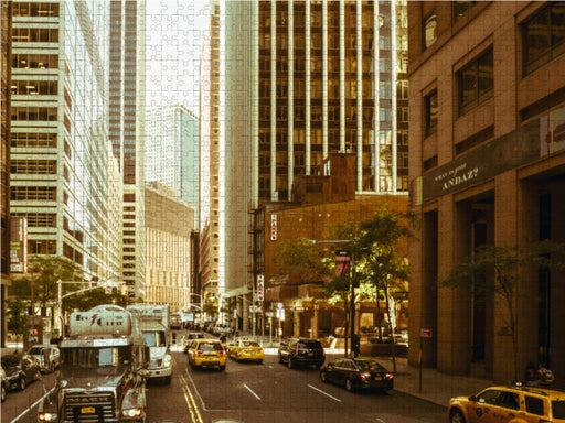 Straßenschluchten in Manhattan - CALVENDO Foto-Puzzle - calvendoverlag 39.99