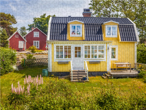 Idyllisches Sommerhaus in Landsort auf der Schären-Insel Öja - CALVENDO Foto-Puzzle - calvendoverlag 29.99